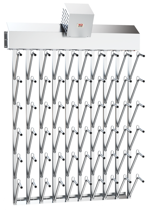 W30fg | Wall mount 30 pr top hung stainless steel boot dryer (60 boots TOTAL)